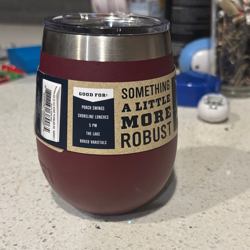 Yeti Maroon Wine Tumbler with MagSlider Lid - Picture 5 of 6